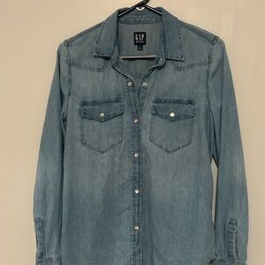 GAP Light Blue Denim Shirt